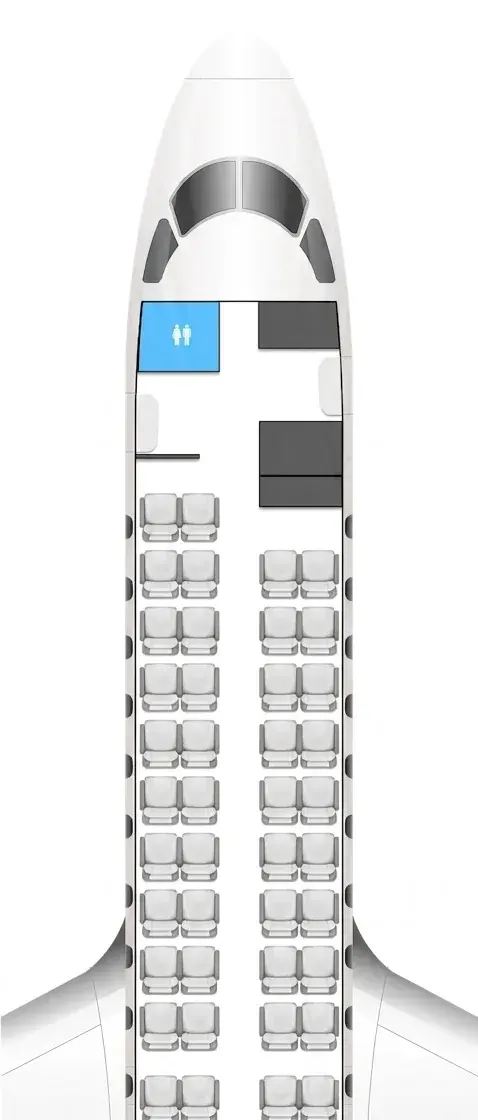 Helvetic Airways Embraer 190-E2 seat map
