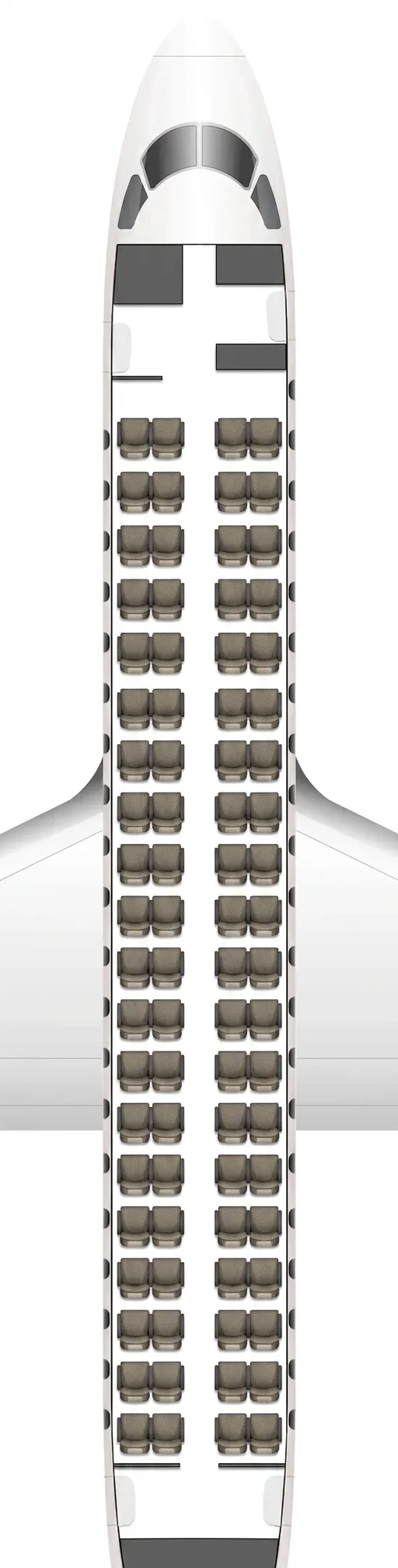 BermudAir Embraer 175 seat map