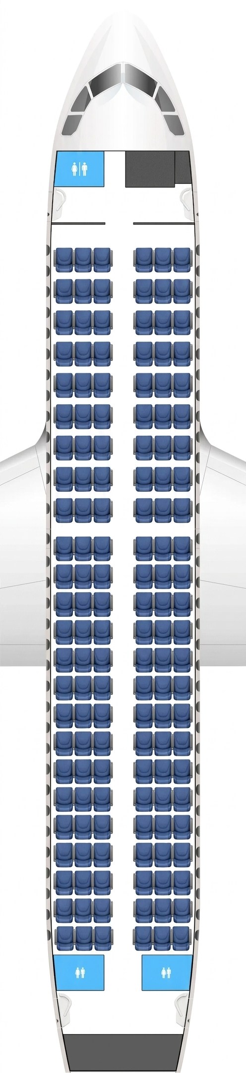 Sichuan Airlines Airbus A319 seat map preview