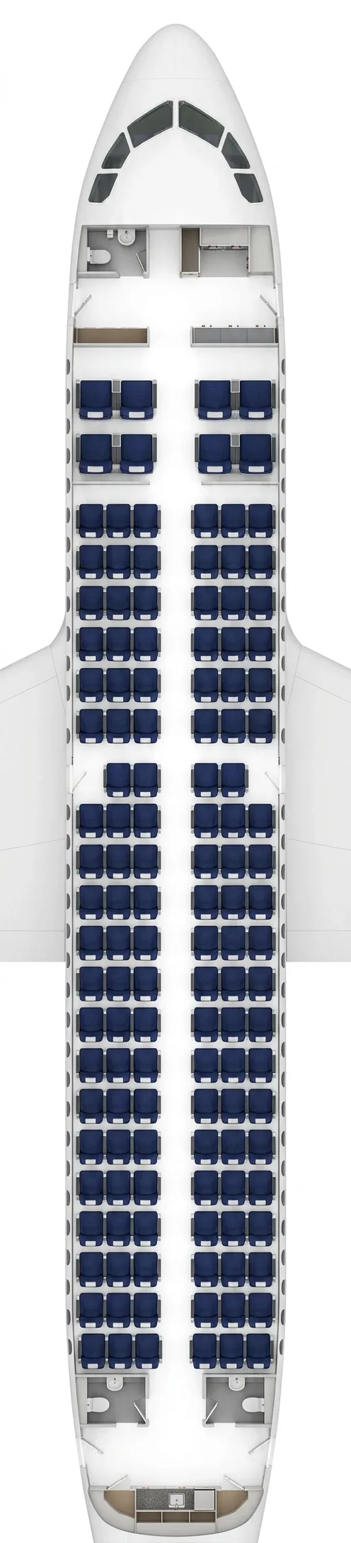 Sichuan Airlines Airbus A319 seat map preview