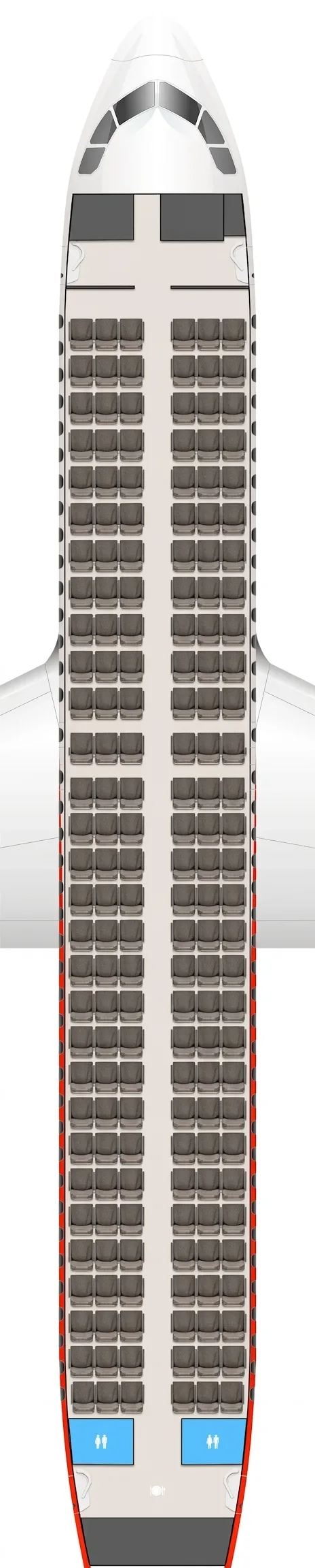 Sichuan Airlines Airbus A320 seat map