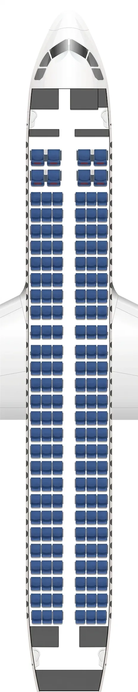 Sichuan Airlines Airbus A320 seat map