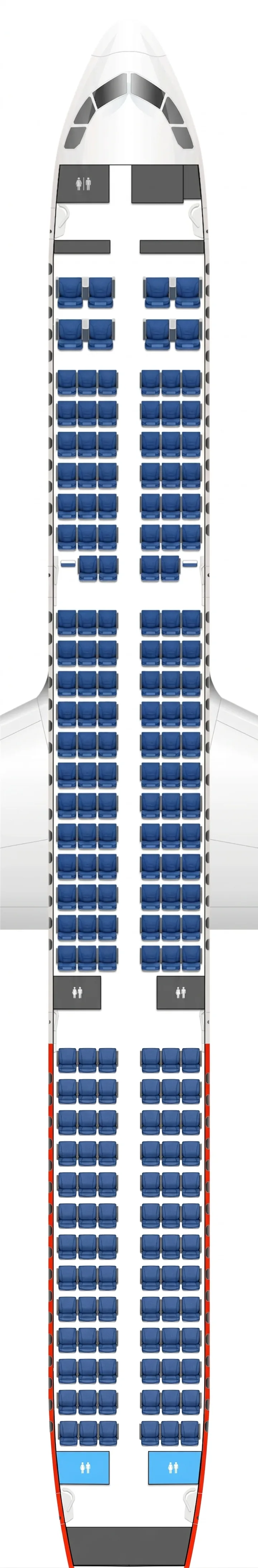 Sichuan Airlines Airbus A321neo seat map