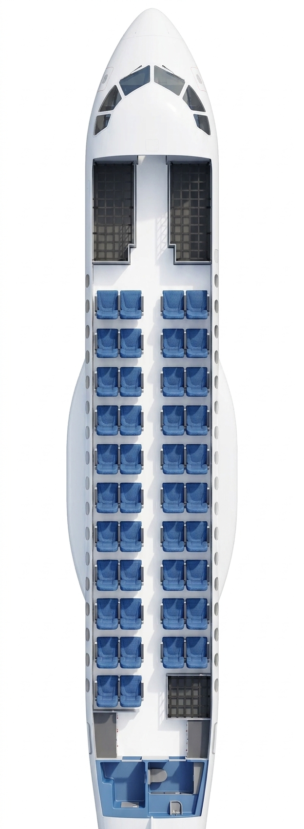 Air North ATR 42-500 seat map ()