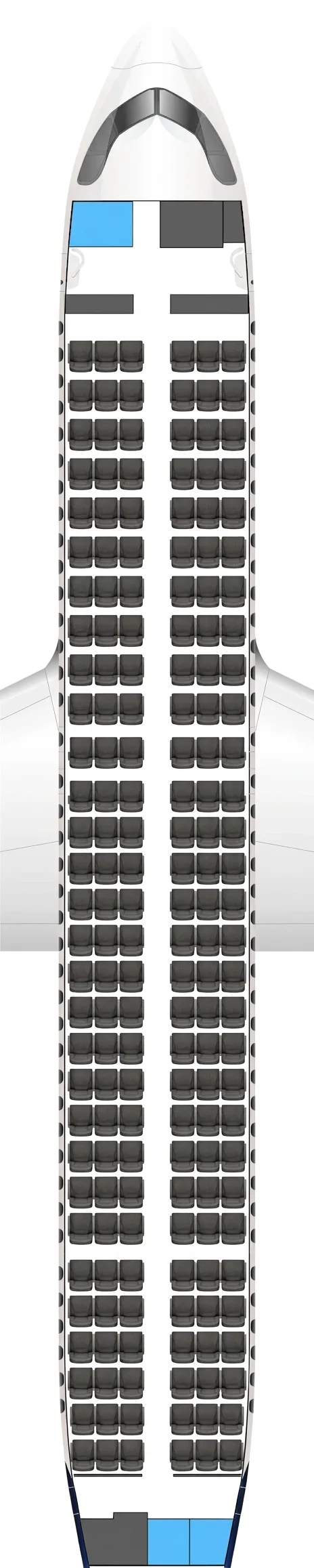 Discover Airlines Airbus A320 seat map