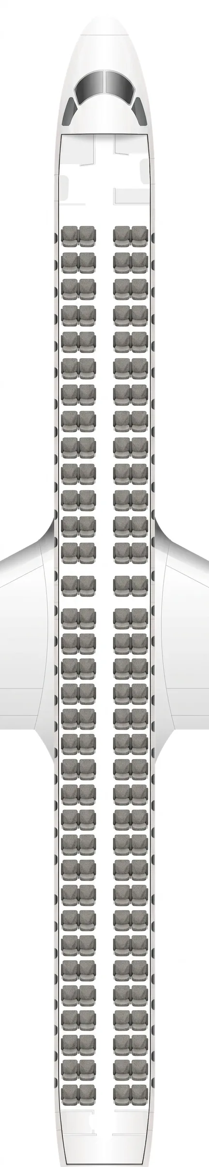 Airlink Embraer 195-E2 seat map