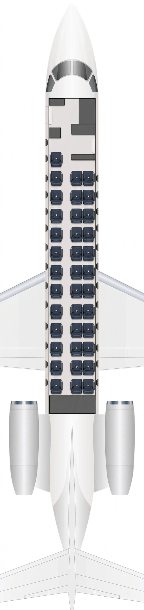 Airlink Embraer 135 seat map