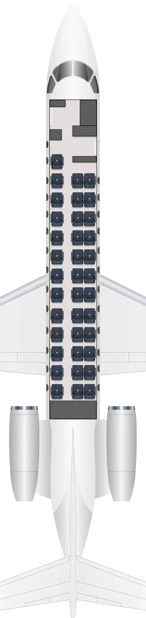 Airlink Embraer 135 seat map