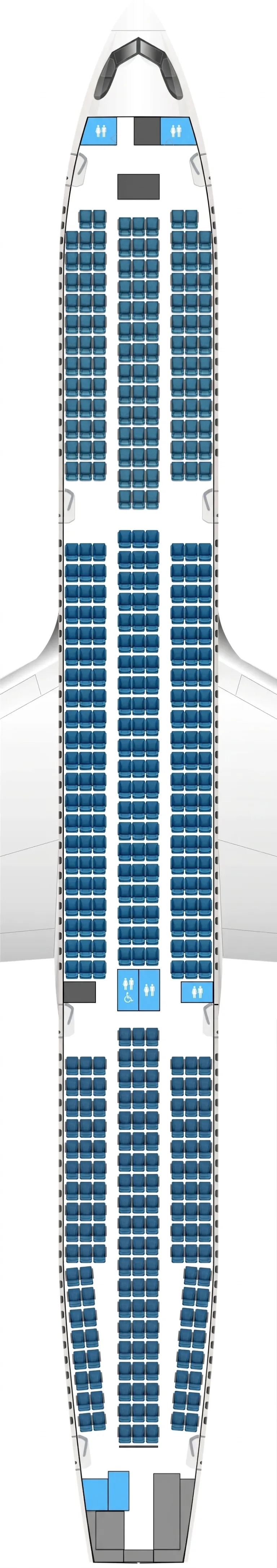 Cebu Pacific Airbus A330-900 seat map