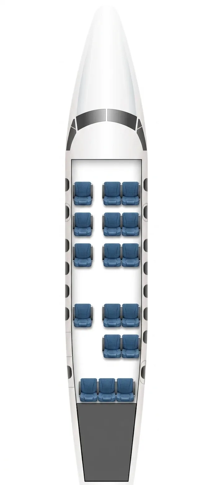 Skybus DHC-6 Twin Otter seat map