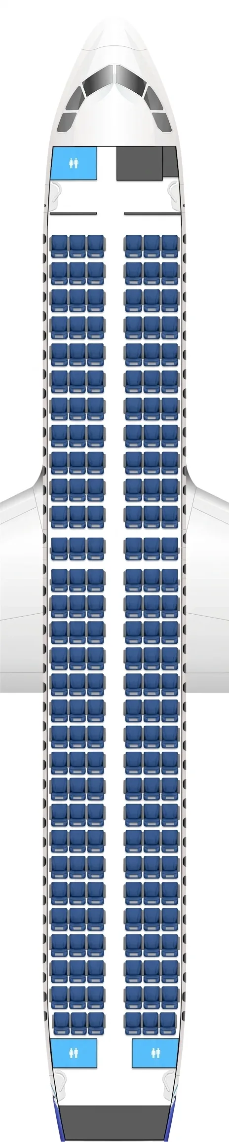 IndiGo Airbus A320 seat map