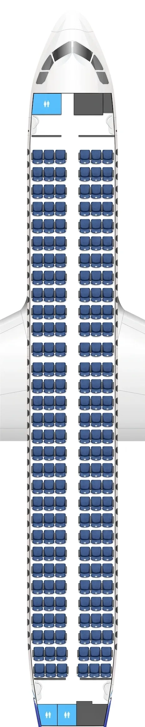 IndiGo Airbus A320neo seat map
