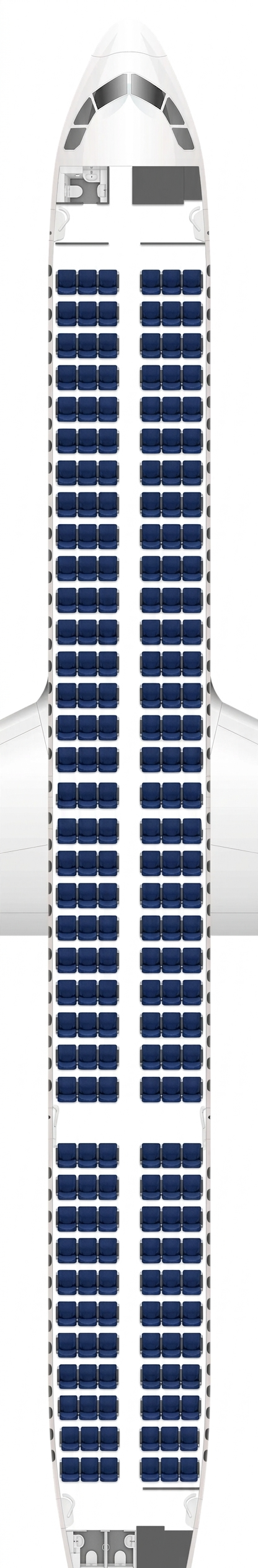 IndiGo Airbus A321neo seat map preview