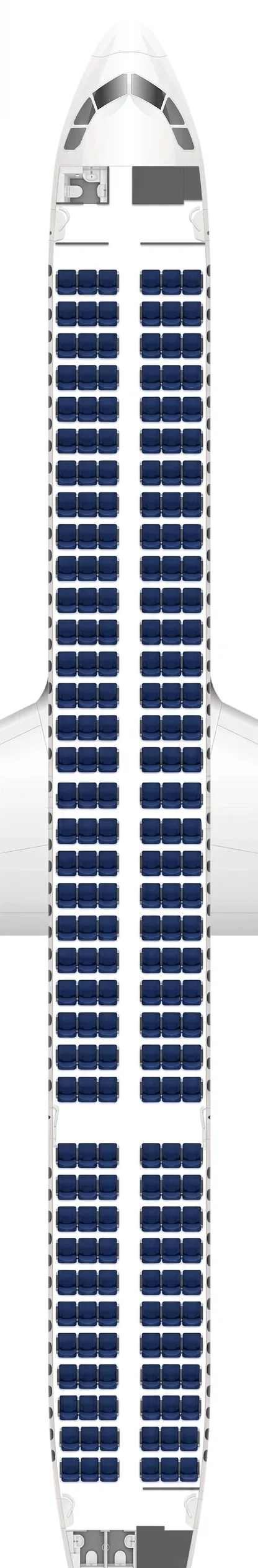 IndiGo Airbus A321neo seat map