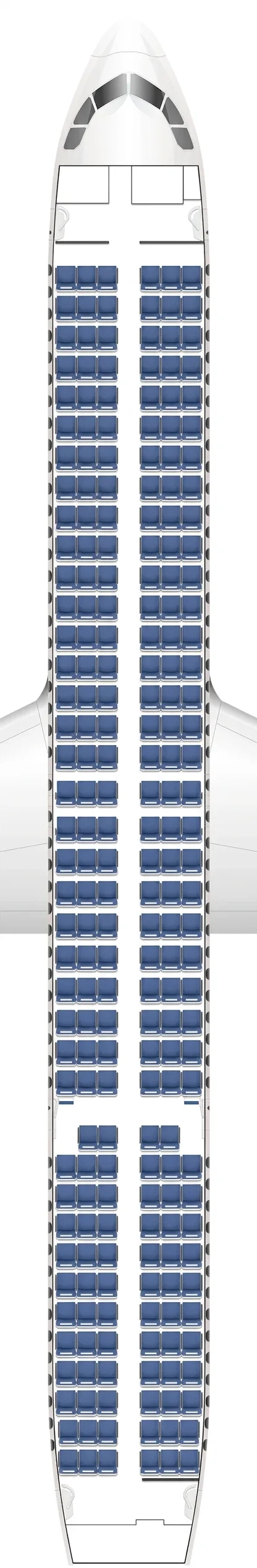 IndiGo Airbus A321neo seat map