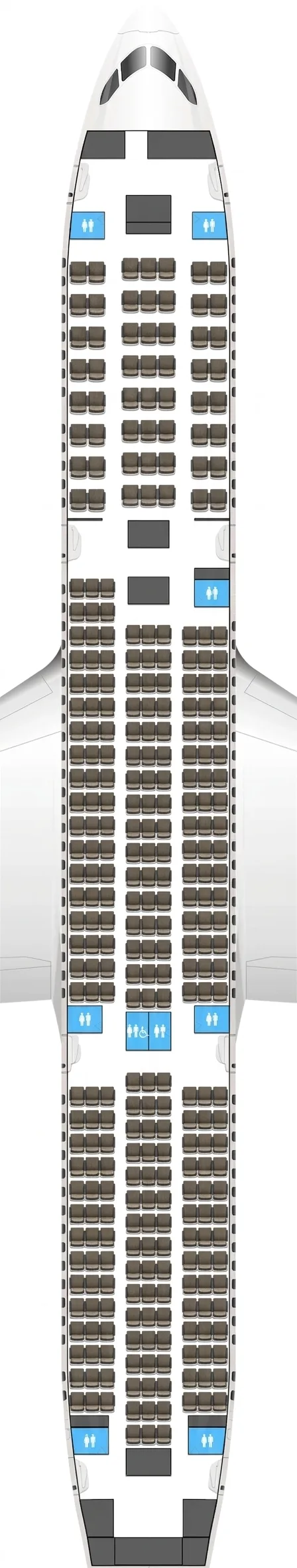 IndiGo Boeing 787-9 seat map
