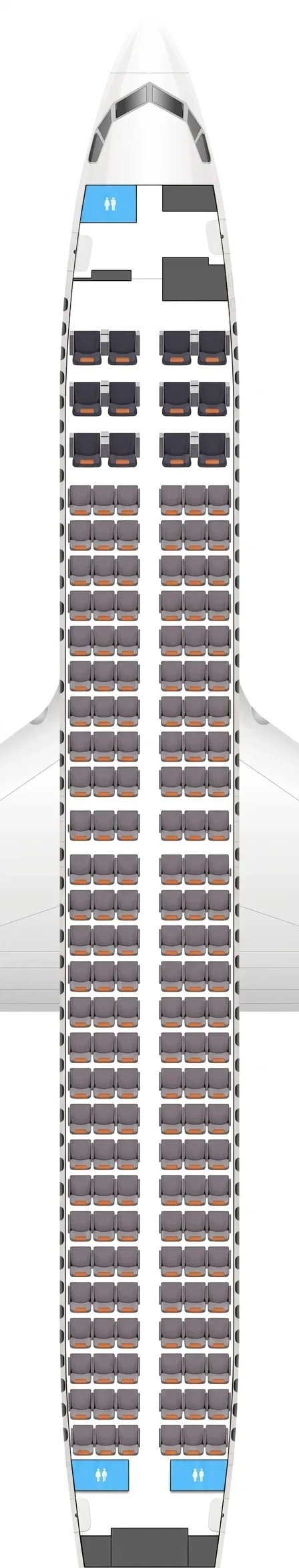 Jeju Air Boeing 737-800 seat map