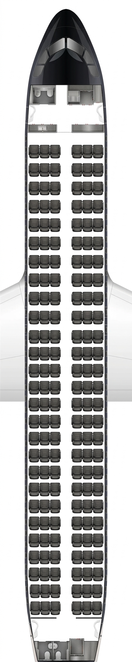 StarFlyer Airbus A320neo seat map preview