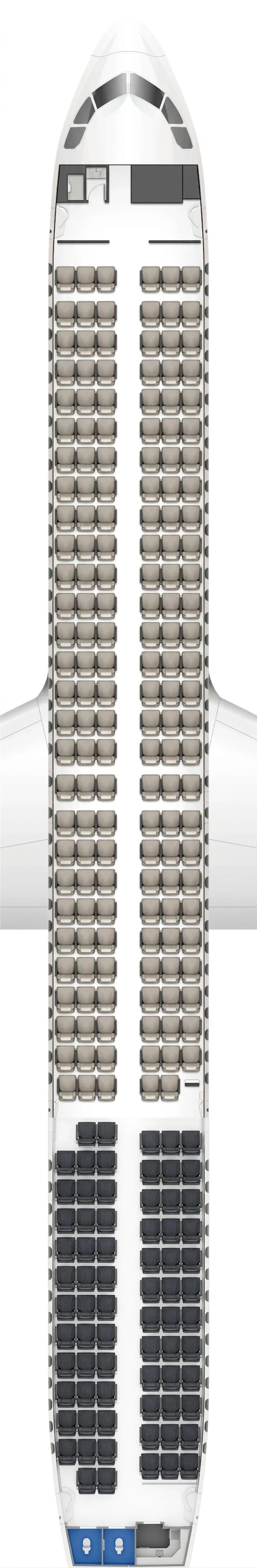 Spring Airlines Airbus A321neo seat map