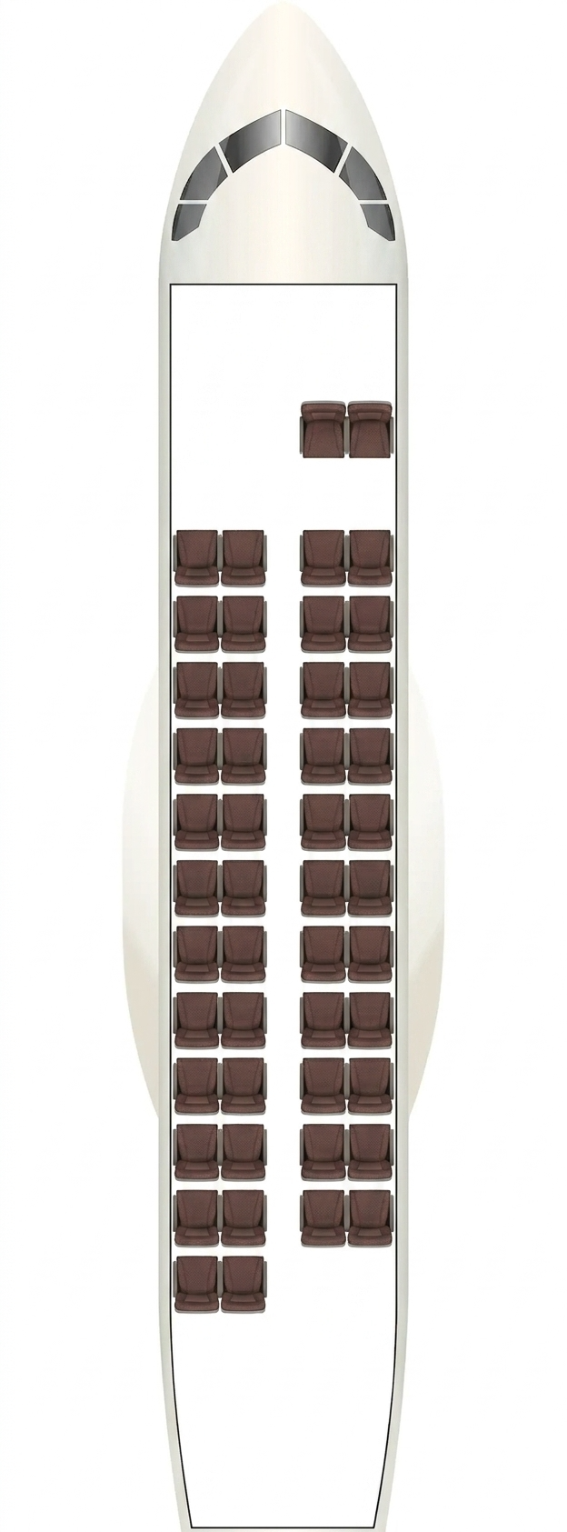 Alliance Air ATR 42-600 seat map preview