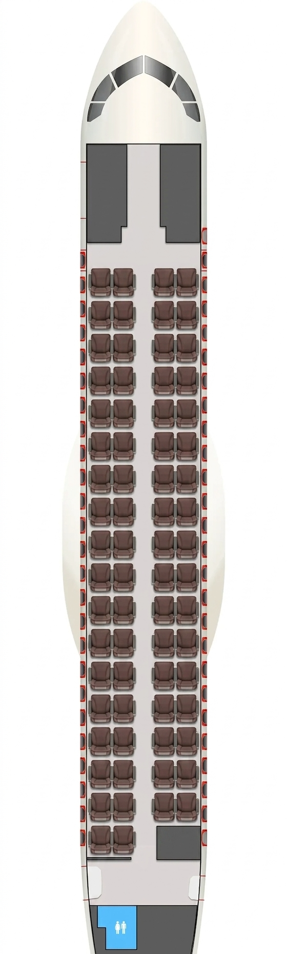 Alliance Air ATR 72-600 seat map preview