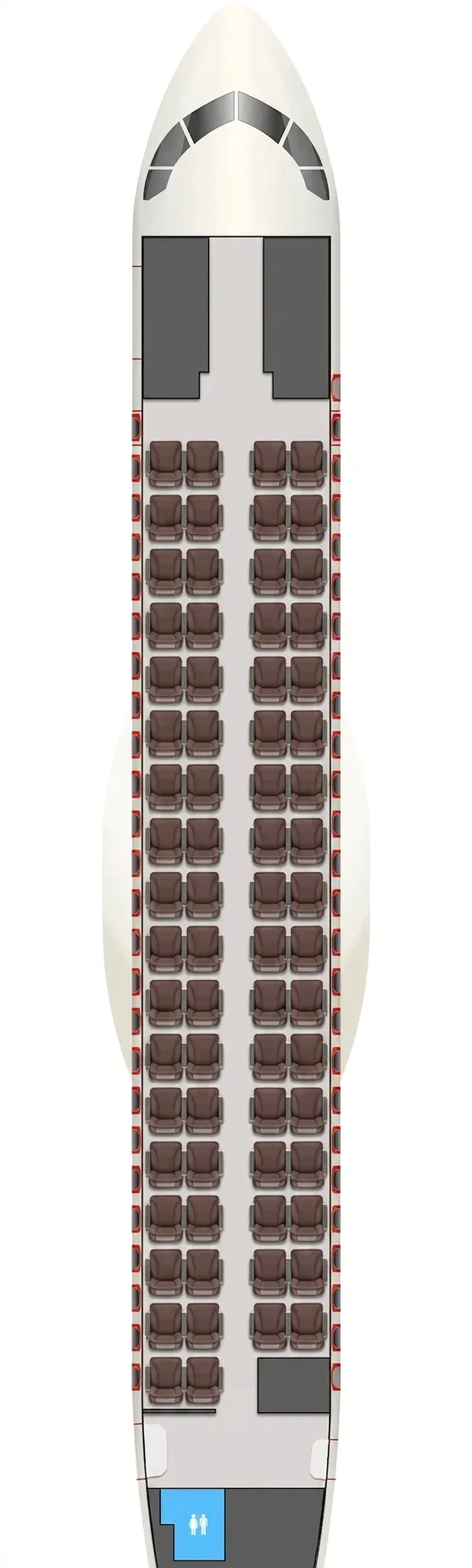 Alliance Air ATR 72-600 seat map