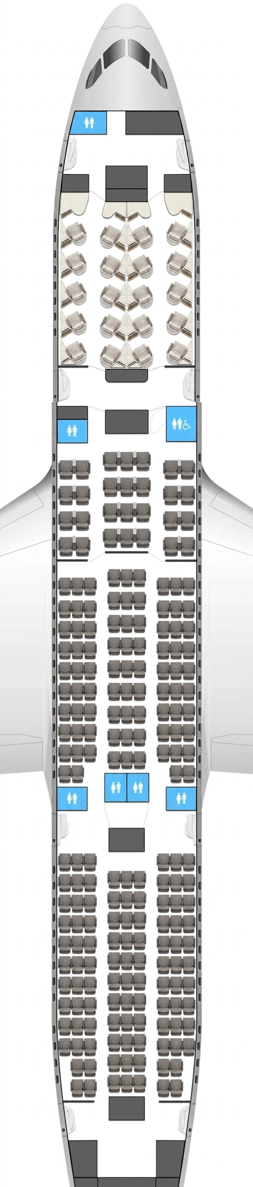 American Airlines Boeing 787-8 seat map preview
