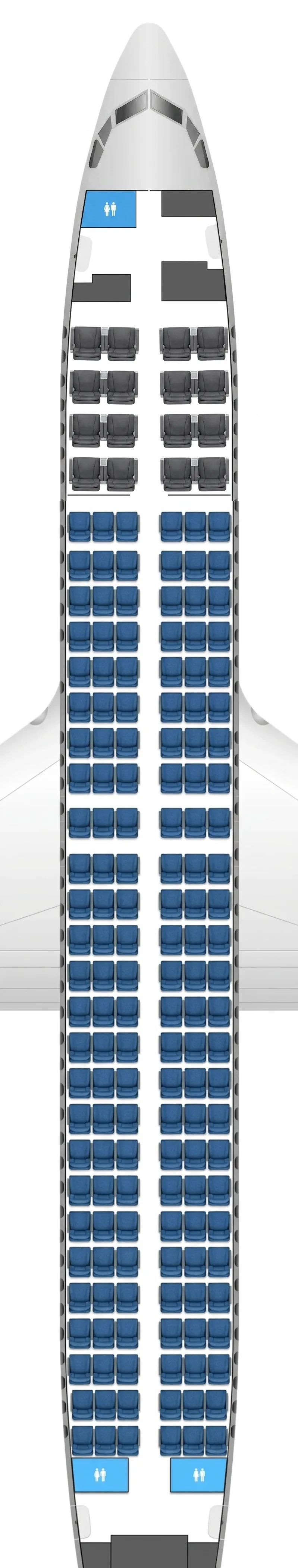 American Airlines Boeing 737 MAX 8 seat map