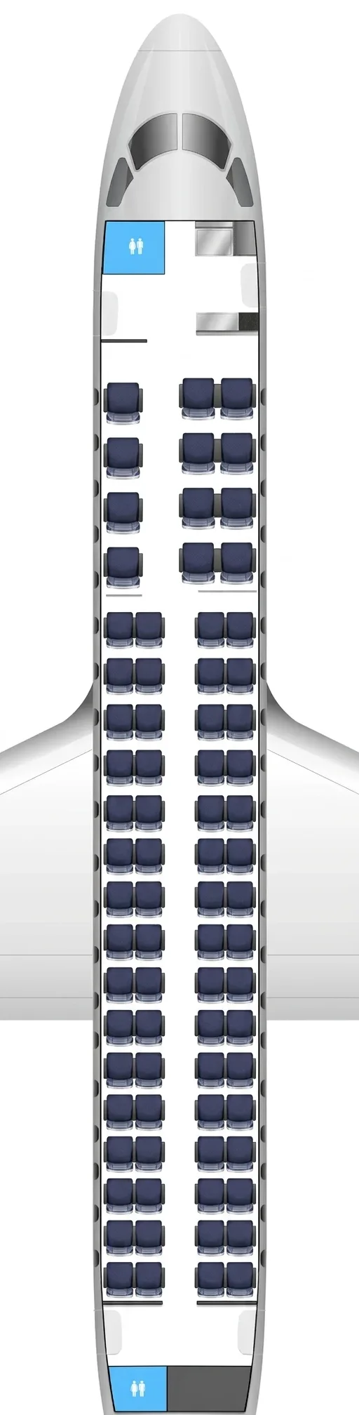 American Airlines Embraer 175 seat map