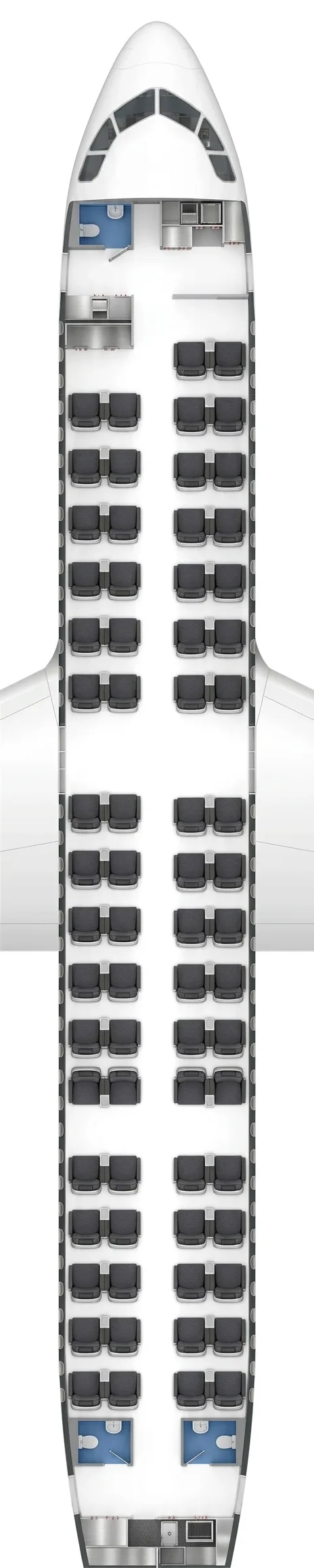 Air Canada Airbus A320 seat map