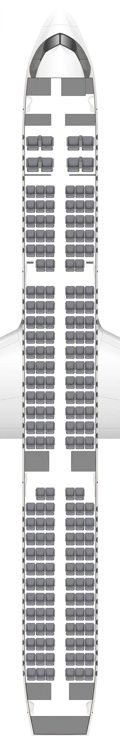 Air Canada Airbus A321 seat map