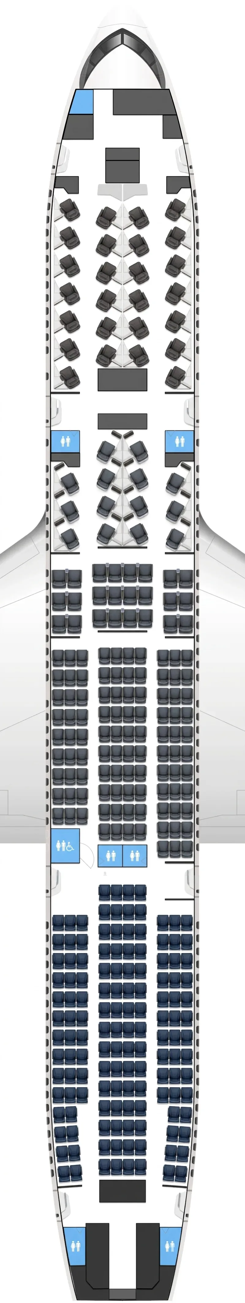 Air Canada Boeing 777-200LR seat map
