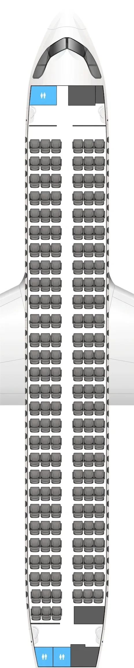 Azul Airbus A320neo seat map