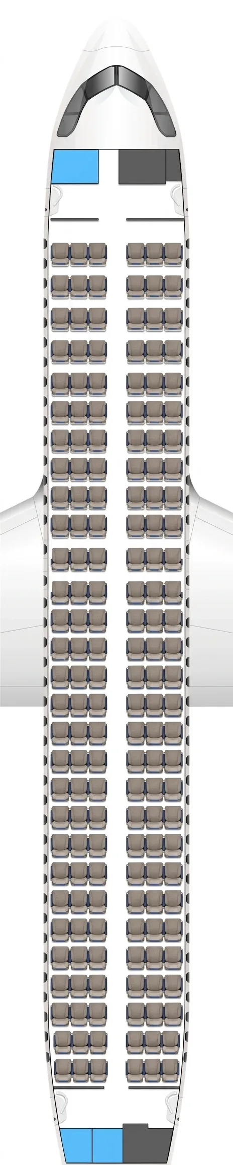 Azul Airbus A320neo seat map