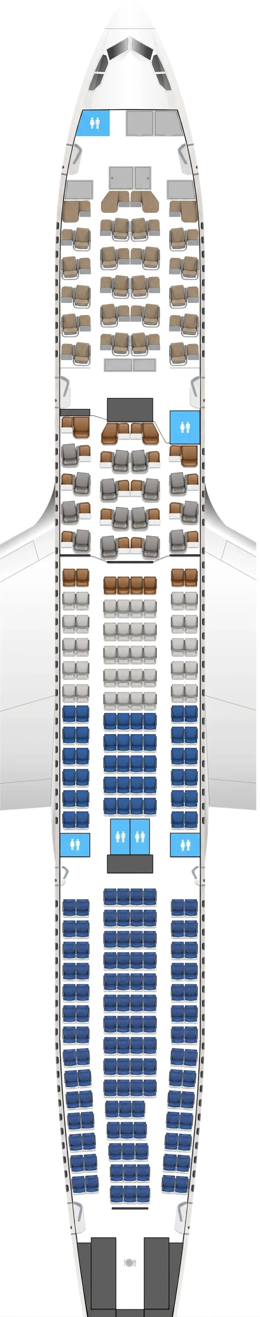 Azul Airbus A330-200 seat map