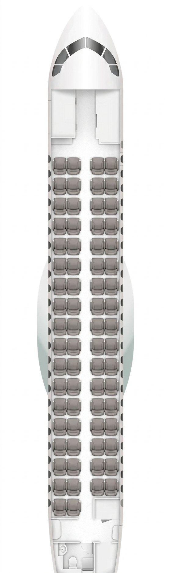 Azul ATR 72-600 seat map