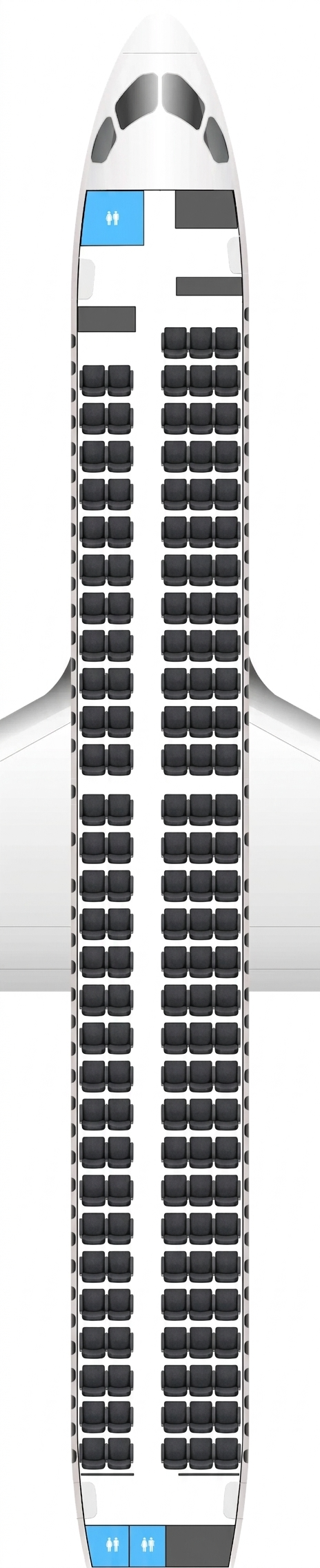Air France Airbus A220-300 seat map preview