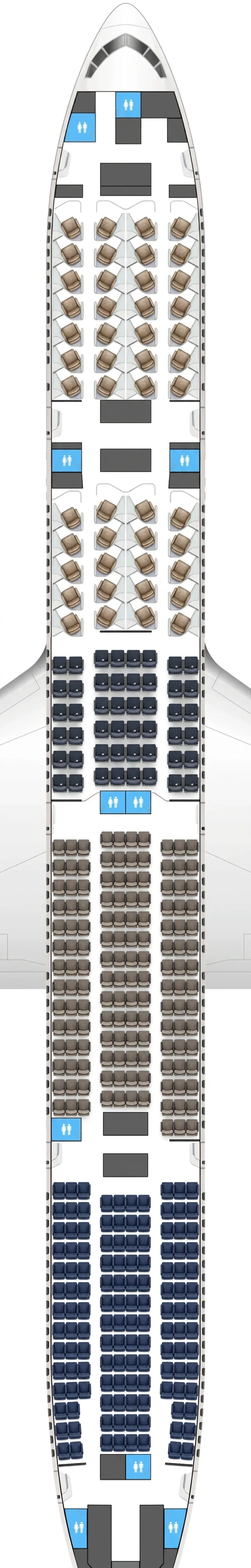 Air France Boeing 777-300ER seat map