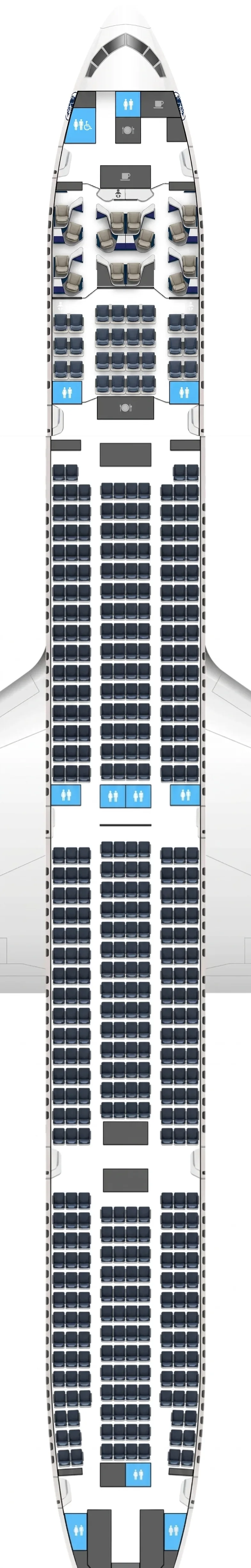 Air France Boeing 777-300ER seat map