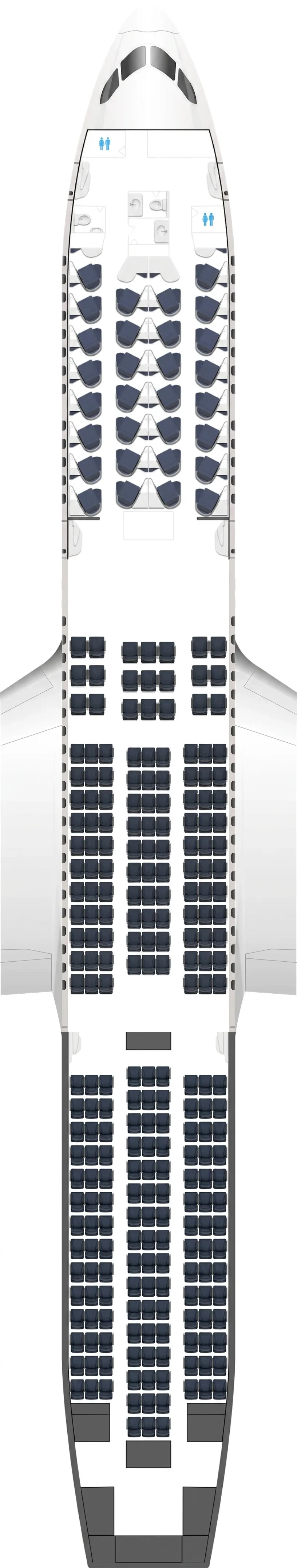 Air France Boeing 787-9 seat map