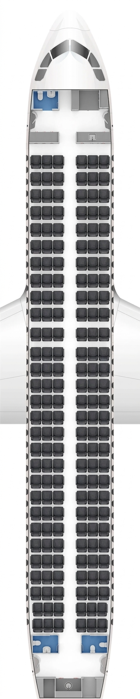 Air France Airbus A320 seat map preview