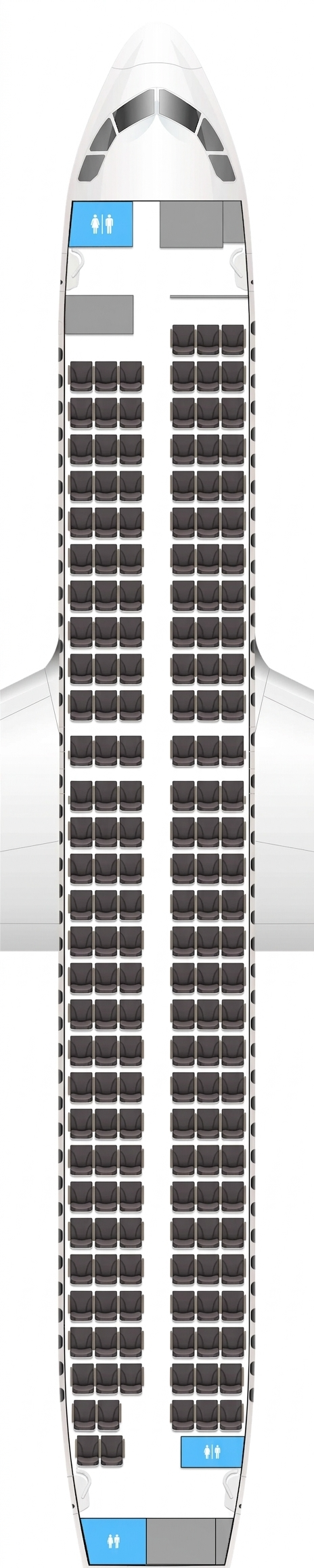 Air France Airbus A320 seat map preview