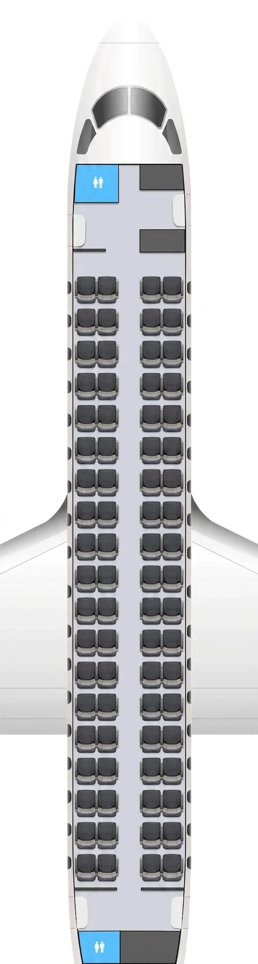 Air France Embraer 170 seat map