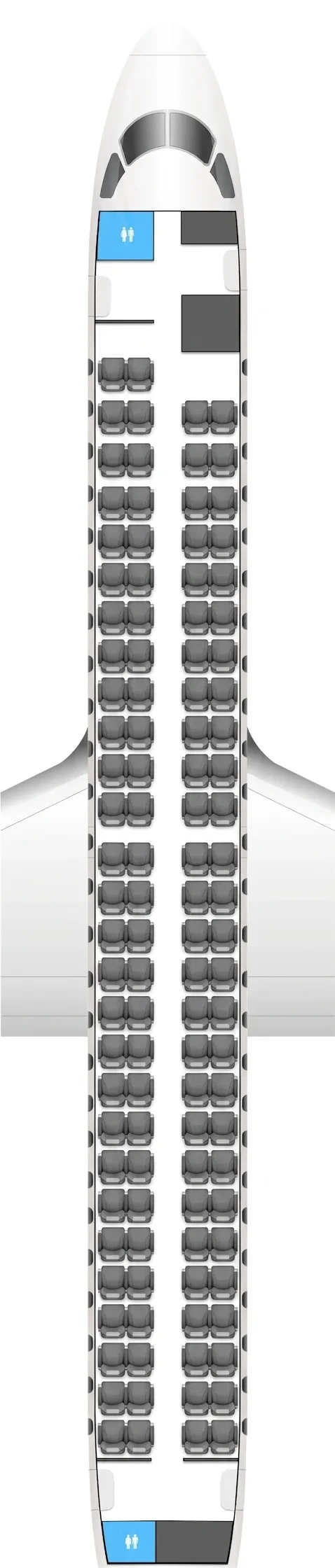 Air France Embraer 190 seat map