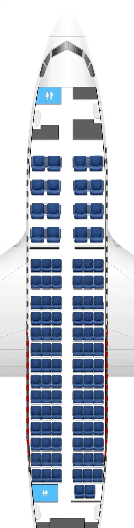 Air Algérie Boeing 737-600 seat map