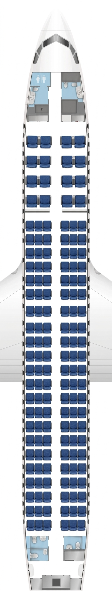 Air Algérie Boeing 737-800 seat map