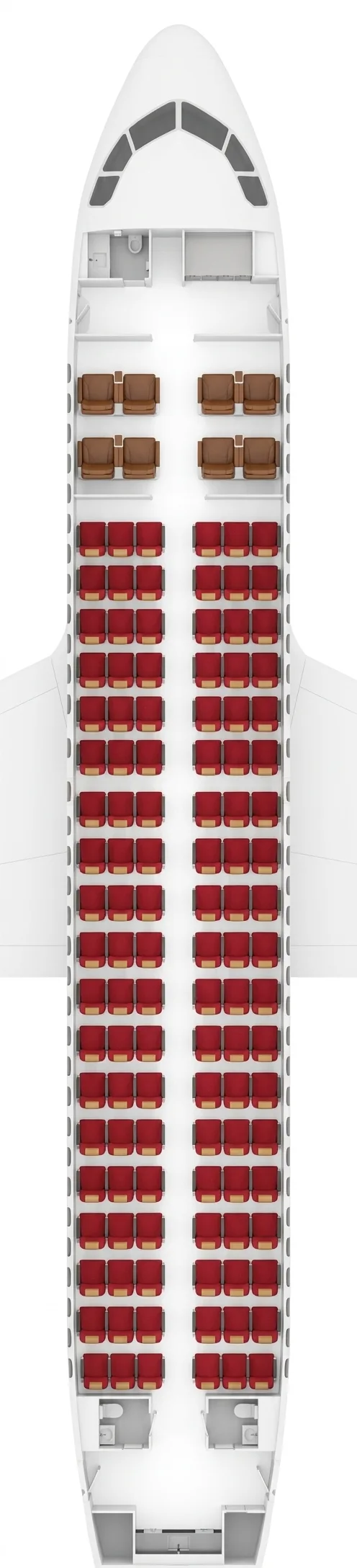 Air India Airbus A319 seat map
