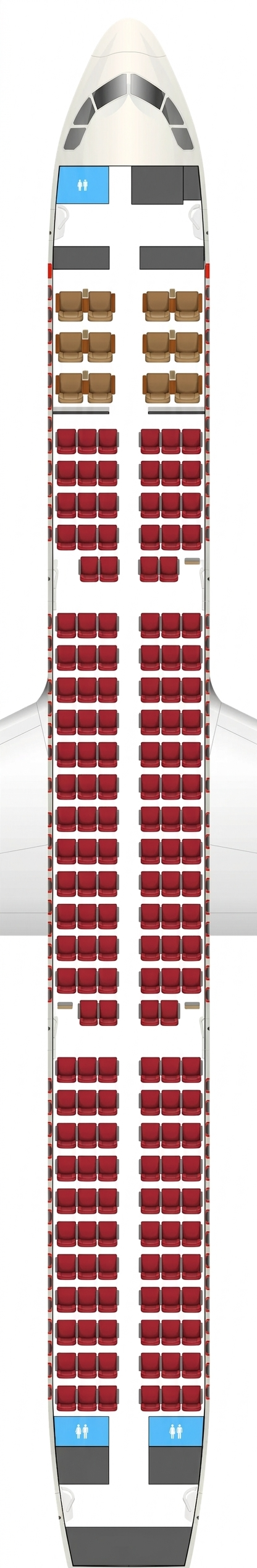 Air India Airbus A321 seat map