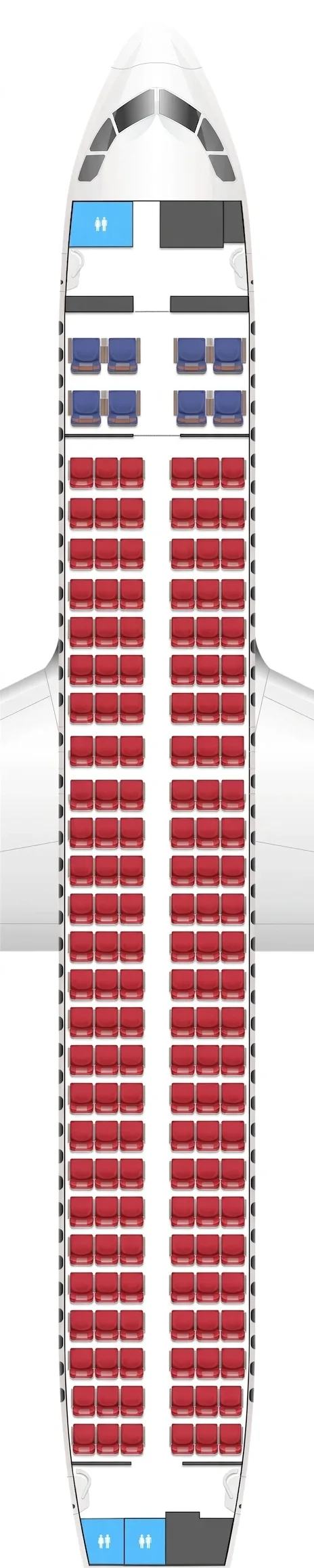 Air India Airbus A320neo seat map