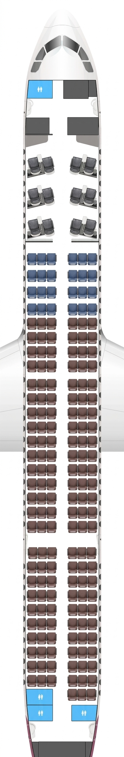 Air India Airbus A321neo seat map